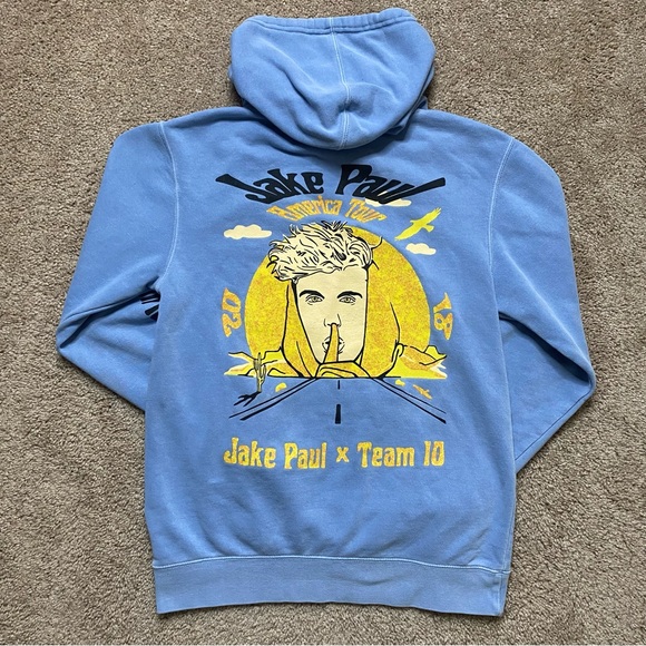 Jake Paul Team 10 US America Tour Hoodie - Picture 4 of 5